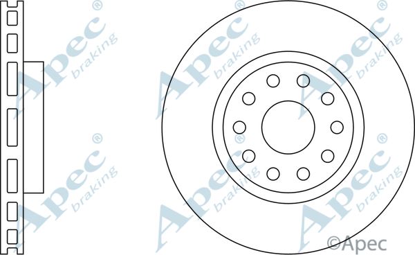 APEC BRAKING Jarrulevy DSK812